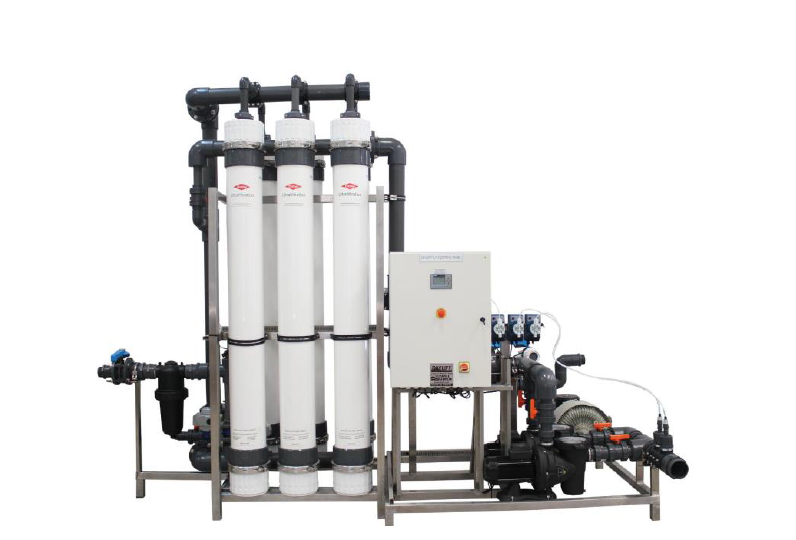 Ultrafiltration drinking water purification systems